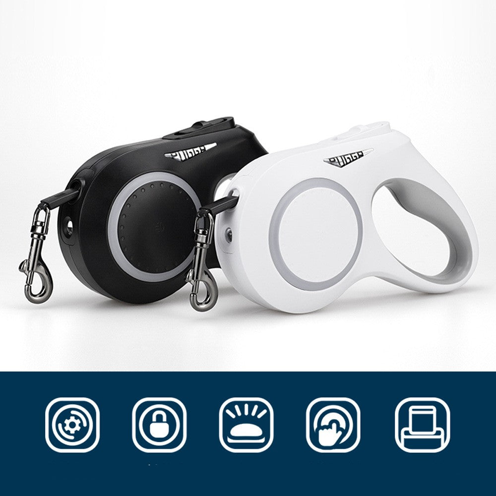 5M retractable pet leash product size and dimensions