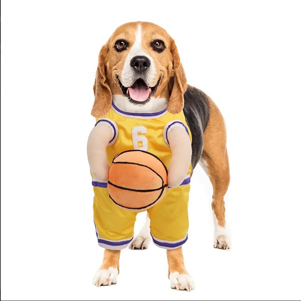 Funny sports themed dog costume for game day