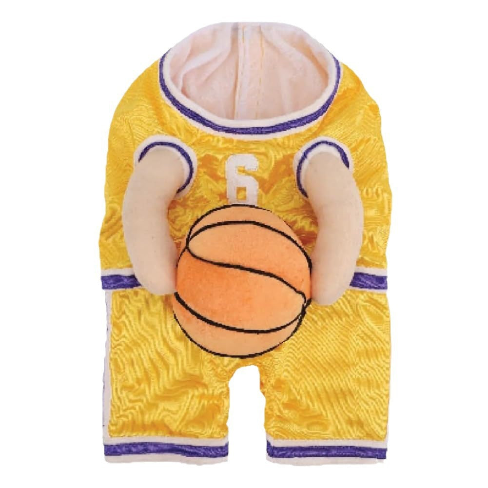 Basketball themed dog clothing for pet dress up