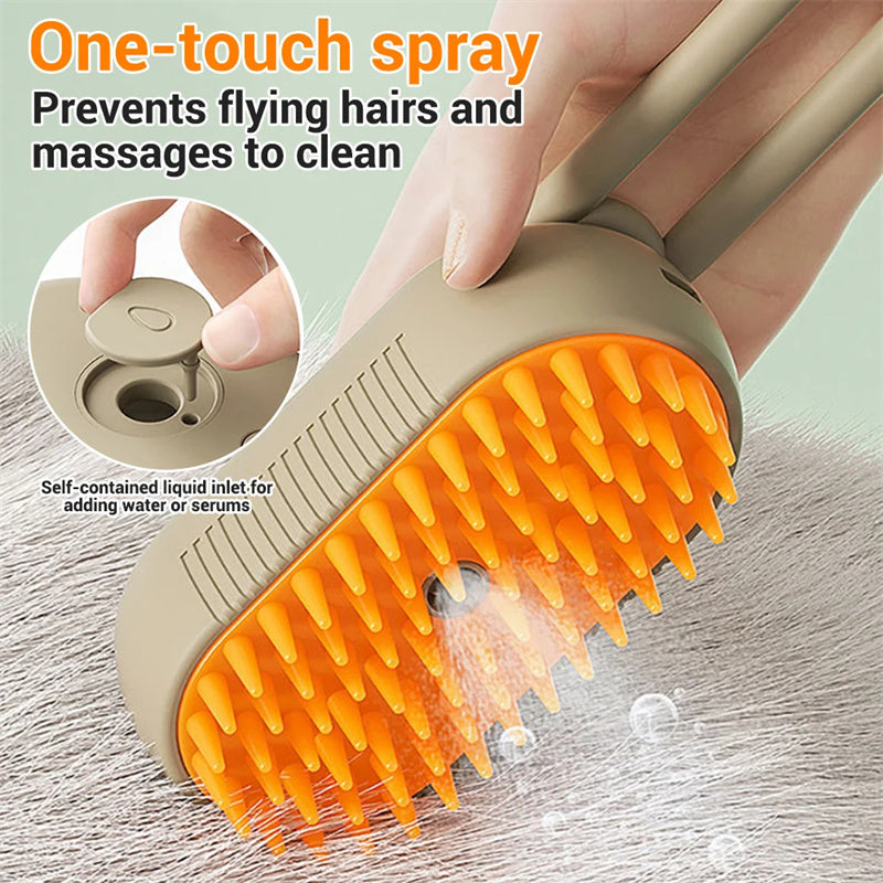 USB rechargeable electric pet grooming brush